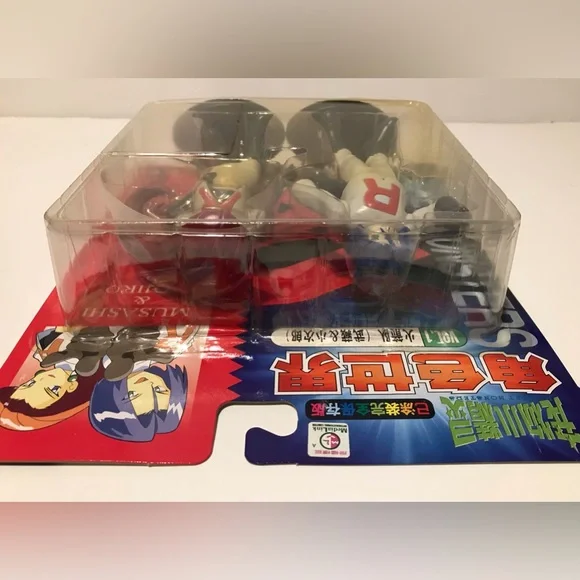 Vintage 1998 POKEMON TOMY POCKET MONSTERS TEAM ROCKET JESSE & JAMES AULDEY Toy